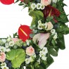 Aranjament funerar rotund Flori mixte