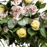 Aranjament funerar capac sicriu Flori Albe