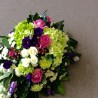 Aranjament funerar capac sicriu Hortensia verde