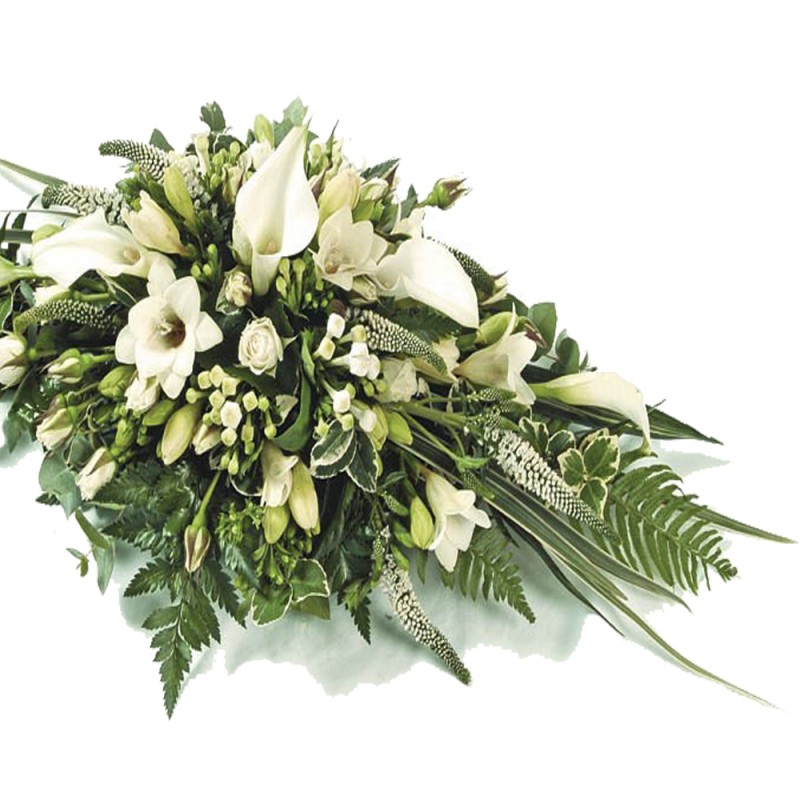 Aranjament funerar capac sicriu Cale albe