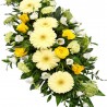 Aranajment funerar capac siciriu alb si crem