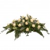 Aranjament funerar capac sicriu Trandafiri albi