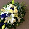 Buchet funerar Crin si Trandafir alb