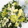 Buchet funerar alb verzui