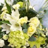 Buchet funerar alb verzui