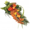Buchet funerar Cale si Trandafiri