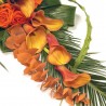 Buchet funerar Cale si Trandafiri