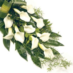 Buchet funerar Cale albe