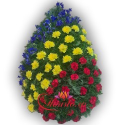 Coroana funerara Tricolor