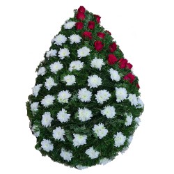 Coroana funerara crizantema...