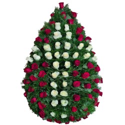 Coroana funerara trandafiri...