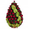 Coroana funerara Garoafe si Anthurium