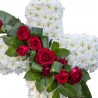 Aranjament funerar cruce cu Trandafiri