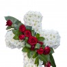 Aranjament funerar cruce cu Trandafiri