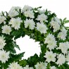 Aranjament Funerar rotund Crizantema alba