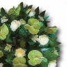 Aranjament Funerar din Anthurium si Trandafiri albi